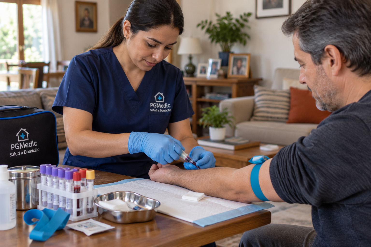 Toma de muestra de sangre a domicilio - PGMedic